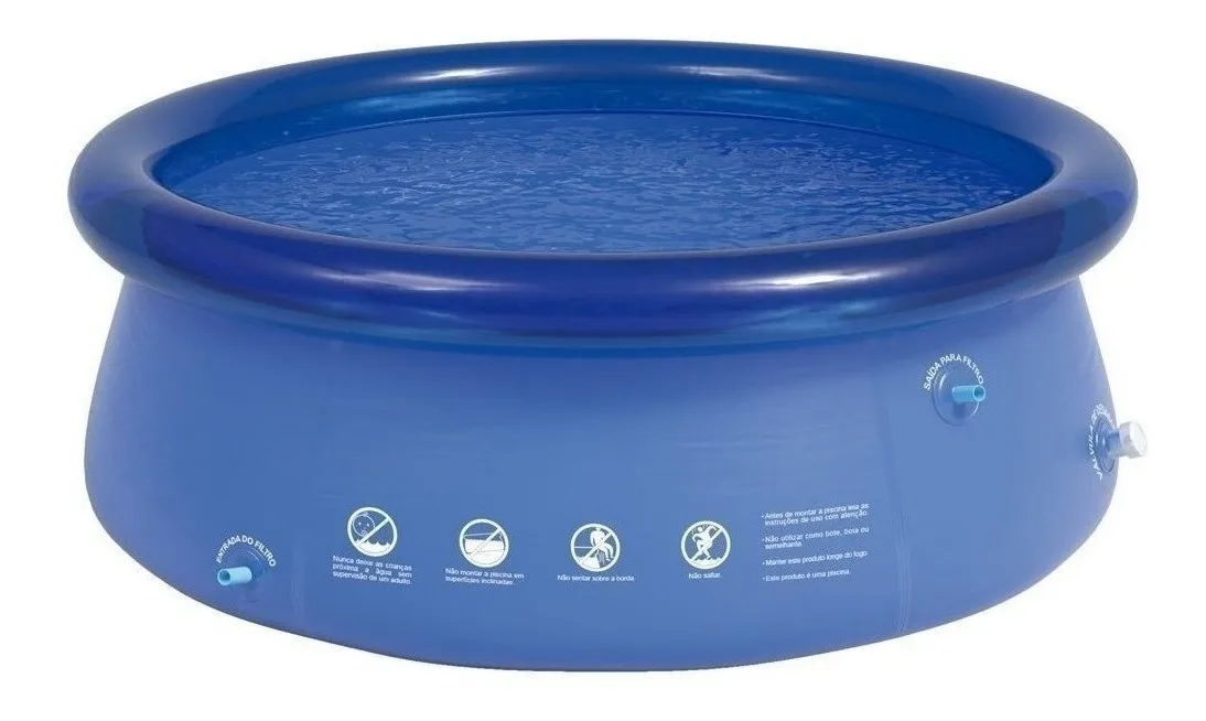 Piscina Inflável Fun Redonda 1400l Com Kit Reparo - Mor