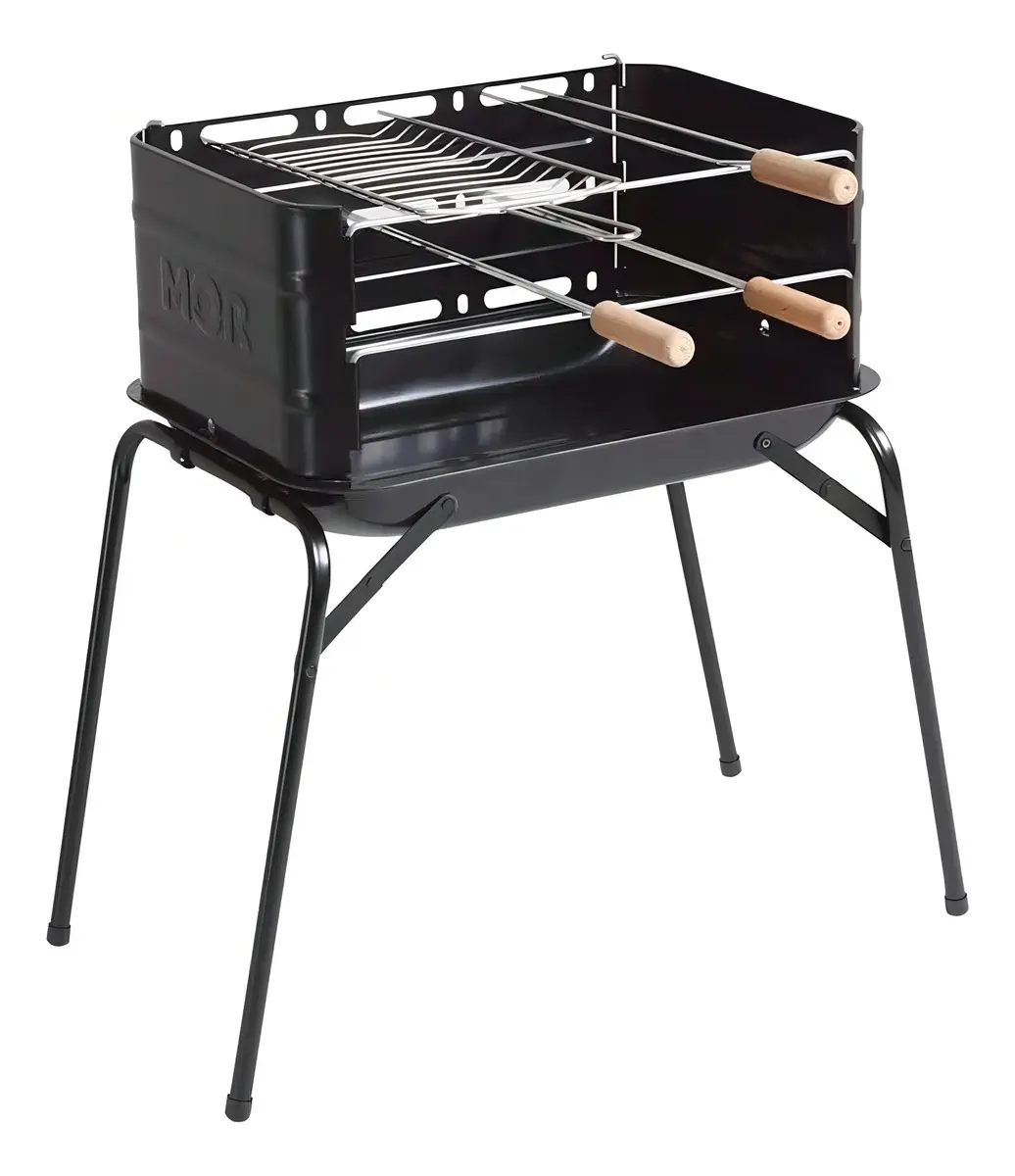 Mor Montana 64x54cm churrasqueira preto de aço