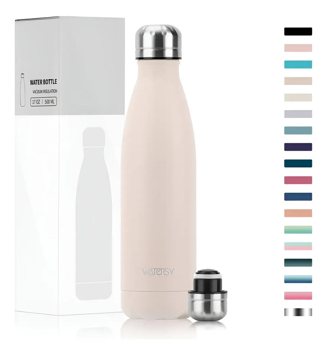 Watersy Garrafa Térmica 500ml Aço Inox Portátil Viagem 1 Uni