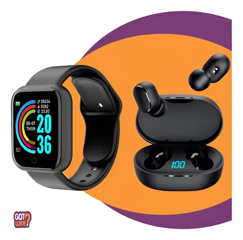 Relógio Digital Smartwatch GotWire? Pro com Fone de Ouvido Bluetooth Para Android e iOS Preto
