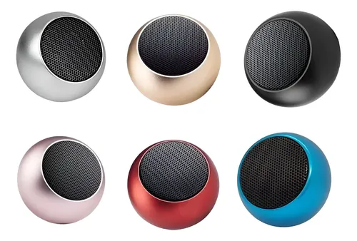 Caixinha Som Bluetooth Tws Metal Redonda Mini Speaker 3w