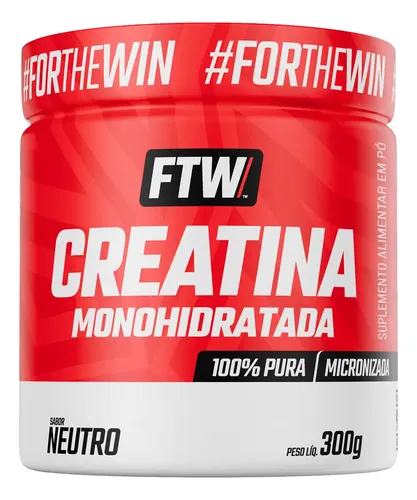 Creatina Monohidratada Pura 300g Pote Suplemento em Pó 100%