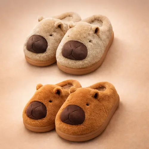 Chinelo Pantufa Capivara Confortável Antiderrapante Fofos