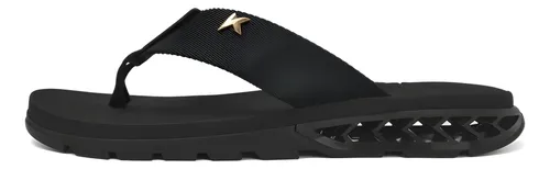 Chinelo Kenner De Dedo L7 Masculino Black Rakka Dia A Dia