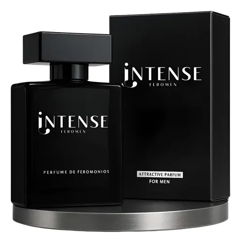 Perfume Masculino INTENSE Feromen 50ml Amadeirado Aromático Spray