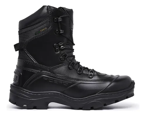 Bota Militar Acero Tiger Pró Tática Couro Brilhante Legitimo