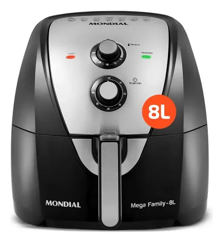 Fritadeira Sem Óleo Air Fryer 8L, Mondial, 1900W - AFN-80-BI - R$ 436