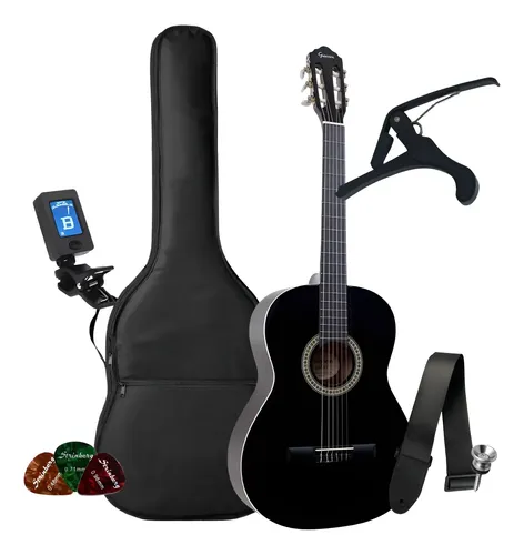 Kit Violão Iniciante Giannini Acústico N14 Nylon Completo - R$ 497