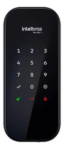 Fechadura Digital De Sobrepor Fr 101 V Preta Intelbras