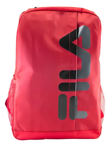 Mochila Fila Cut Logo Letter Urbano Versátil Conforto Moda Cor Vermelho
