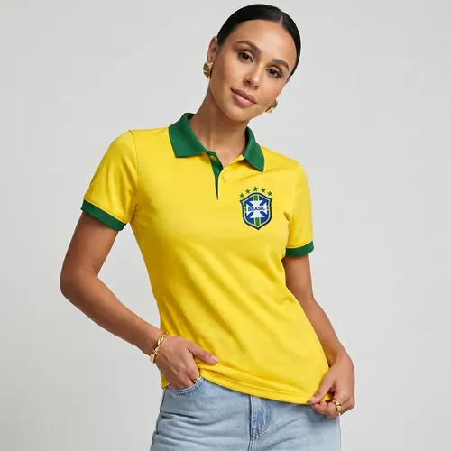 Camisa Copa Feminina Copa Do Brasil Camisa Dryfit Amarela