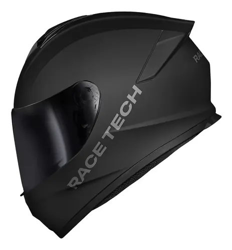 Capacete Race Tech Hit Monocolor Preto Fosco