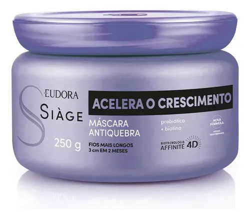 Eudora Máscara Capilar Siàge Acelera O Crescimento 250g