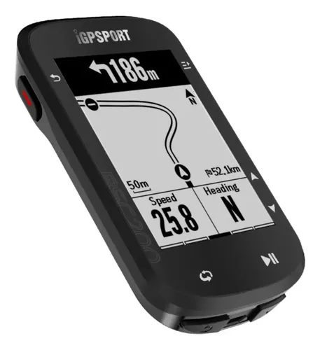 Igpsport BSC200 Ciclocomputador tela LCD de 2.5" Cor preto com suporte padrão