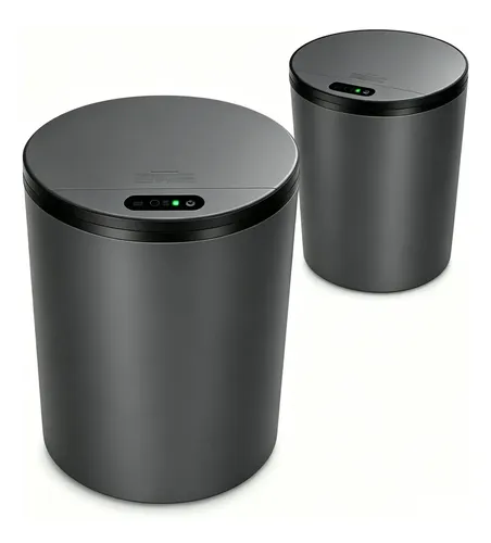 Lixeira Inteligente 16l Sensor Automático Tampa Touch Casa Cinza