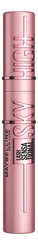 Máscara de CíliosEscova Flexível, Alongamento Sem Limites com Extrato de Bambu e Fibras, Impacto de Todos os Ângulos, Preto, Lash Sensational Sky High Maybelline NY, 7,2ml