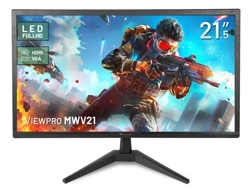 Monitor Viewpro MWV21 LED de 21.5" Full HD Com HDMI e VGA