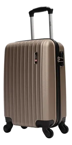 Mala de bordo 10kg pequena Londres Swiss Move Champagne