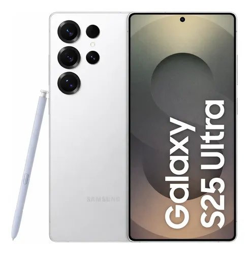 Celular Samsung Galaxy S25 Ultra 5G, 512GB, 12GB RAM, Câmera Quádrupla de 200+50+10+50, Tela Grande de 6.9" Titânio Prata