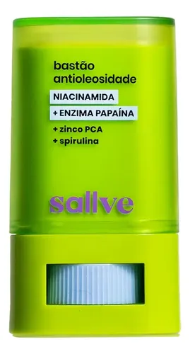 Bastão Antioleosidade 15g Sallve Com Niacinamida