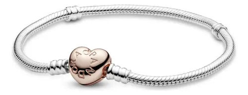 Bracelete Pandora Moments Fecho De Coracao