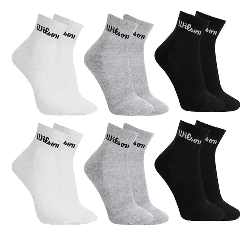 Kit 6 Pares Meias Wilson Cano Médio Masculino Adulto