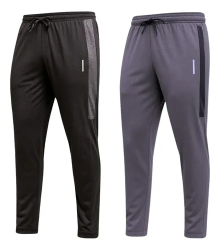 Kit 2 Calças Masculinas Jogger Tactel Com Elastano Academia