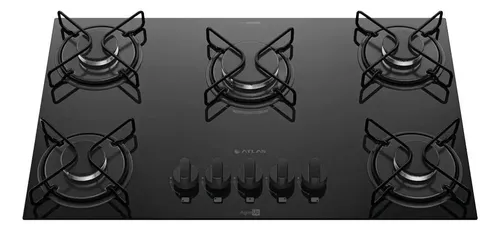 Cooktop 5 Bocas Mesa De Vidro Atlas Agile Up Bivolt