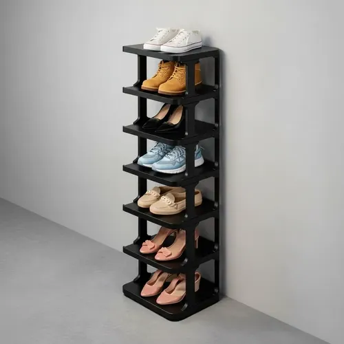 Sapateira Para Porta Multiuso7 Prateleiras Para 7 Pares