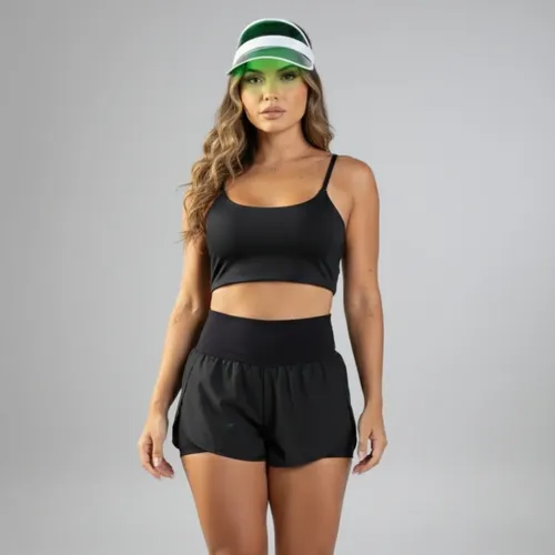 Conjunto Feminino Box Fitness Top + Short Treino Premium